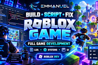develop build fix roblox game roblox developer scripter lua full game creation
