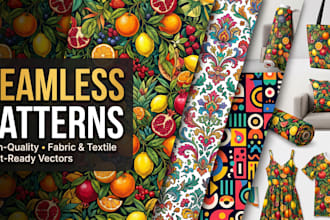 design modern seamless pattern for fabric and textile