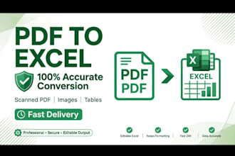 convert PDF to excel accurately with ocr and formatting