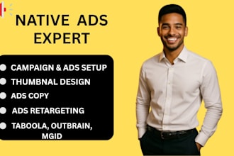 set up your taboola, outbrain and mgid native ads campaigns