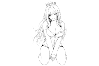 create anime character base models and rough sketches