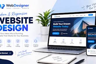 design a modern responsive website for your business