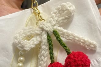 make cut handmade crochet keychains