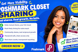 do daily poshmark sharing for your poshmark closet be your VA poshmark closet