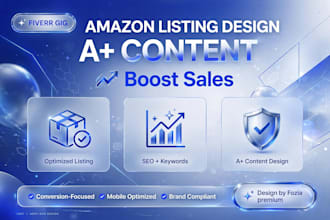 design amazon listing images and a plus content