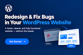 redisgn and fix bugs in your wordpress website