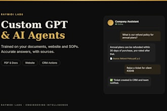 build a custom gpt or ai agent trained on your business documents