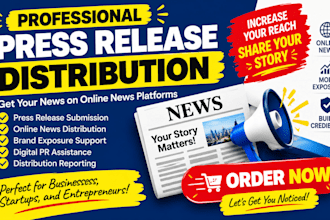 do USA press release writing press release distribution on top USA medial