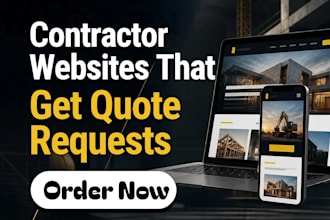 build a construction and contractor website with quote forms and CRM follow up