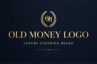 design a luxury old money clothing logo brand