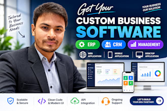 build custom erp CRM and business management software