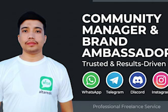 community management and brand ambassador