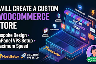 build a custom woocommerce store or redesign woocommerce website