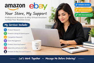 be your amazon and ebay virtual assistant