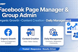 your facebook group admin and page manager