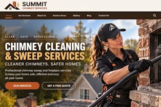 design wix chimney cleaning website chimney sweep fireplace service website