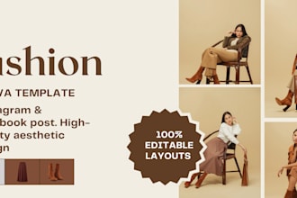 do professional canva template for fashion brand