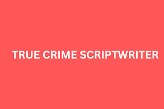 write true crime script for your youtube channel