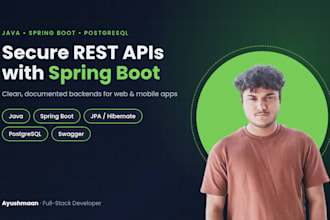 develop a secure rest API backend with java spring boot