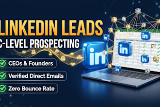 do targeted linkedin leads and c level b2b prospect list