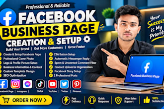 facebook business page create and setup social media accounts setup all