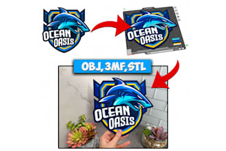 quickly convert your logo to 3d stl 3mf and obj
