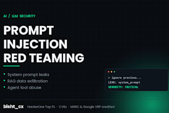 test your ai chatbot or llm app for prompt injection and data leakage