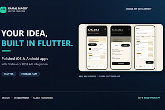 build a flutter mobile app with firebase or rest API integration