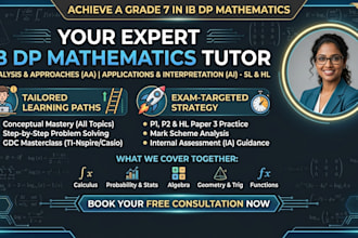 be your expert ib dp math tutor for aa and ai standard or higher level