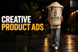 design scroll stopping product ad creatives for your brand