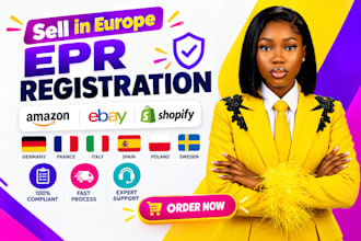 handle epr registration and compliance for germany, france, italy, sweden, spain
