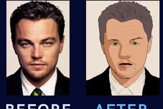 turn your photo into a stylized cartoon portrait