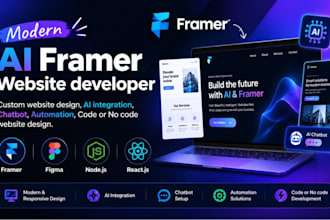 build an ai framer website with chatbot, automation and figma to framer