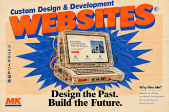 design a custom wordpress portfolio website with elementor