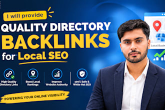 provide quality business directory backlinks for local SEO
