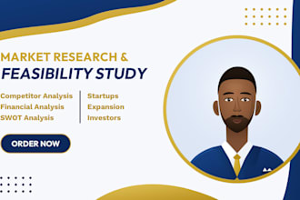 do market research and a feasibility study with financial analysis