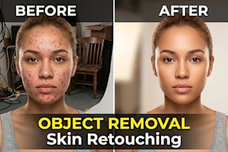 expertly remove objects, pimples, and tattoos from photos