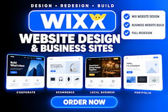 build wix website design, wix website redesign, or wix business website design