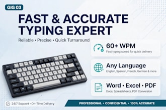do bengali and english typing and data entry