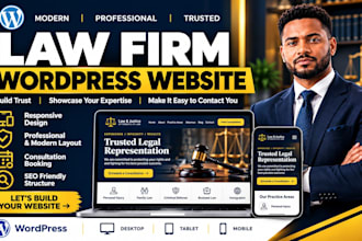 design a professional wordpress website for law firms and attorneys