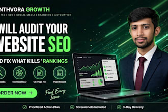audit your website SEO and fix on page issues for rankings