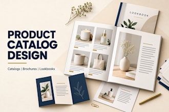 design product catalog, brochure, lookbook and magazine design