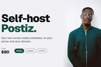 set up a self hosted postiz social media scheduler