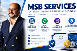 do msb licensing, msb renewal, msb amendment, crypto msb compliance services