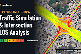 do traffic simulation in corridors and intersections in ptv vissim and sidra