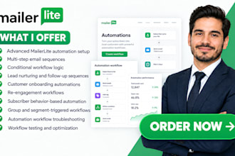 build advanced mailerlite automation workflows crm integration customer journeys