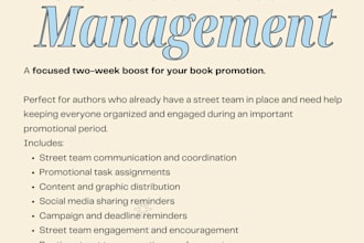 help you manage your arc and street teams