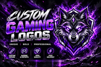 designed a custom gaming and esports logo