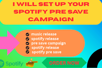 set up your spotify pre save campaign