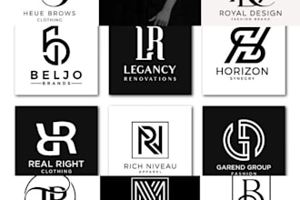 create unique fashionable professional branding